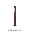 ARAN * BOLARDO 60CM IP65 6W 3000K CORTEN